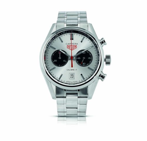 Tag Heuer. A fine limited edition stainless steel calendar chronograph automatic bracelet watch