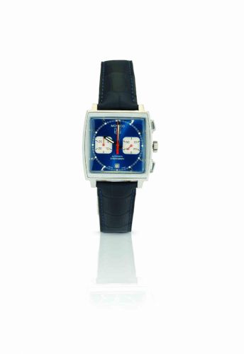 Tag Heuer. A stainless steel calendar chronograph automatic wristwatch