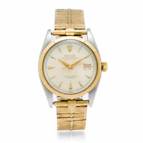 Rolex. A stainless steel automatic wristwatch and another steel and gold