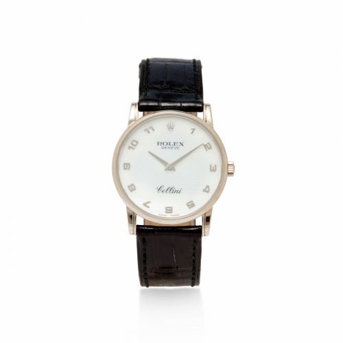 Rolex. A fine 18K white gold wristwatch