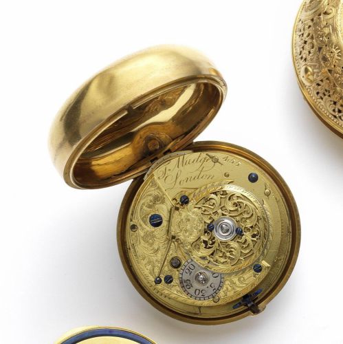 Thomas Mudge. A fine and rare mid 18th century gold pair case pocket watch