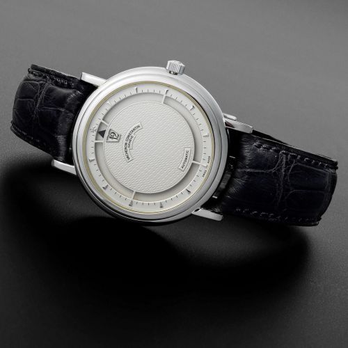 Vacheron Constantin. A fine and rare platinum automatic jump hour wristwatch
