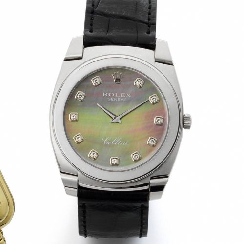 Rolex. An 18ct white gold manual wind wristwatch