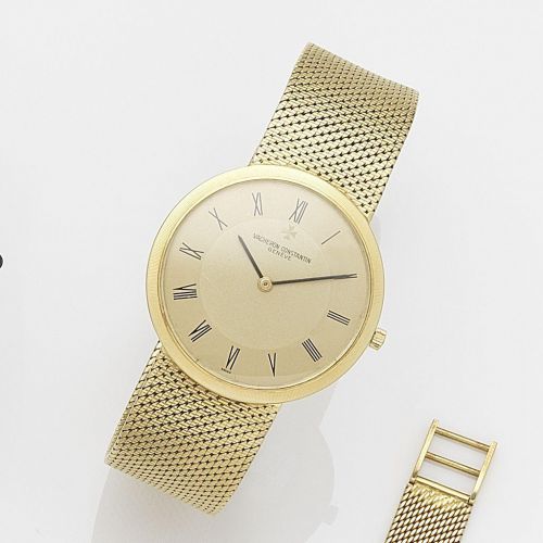 Vacheron Constantin. An 18ct gold manual wind bracelet watch