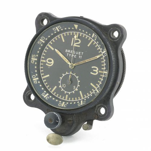 Breguet. A steel manual wind mounted dashboard timer