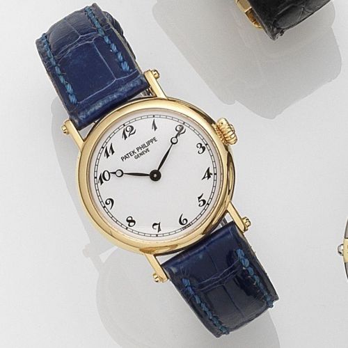 Patek Philippe. A lady's 18ct gold manual wind wristwatch