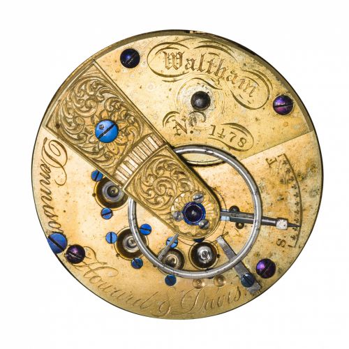 Boston Watch Co. A rare silver hunter cased watch