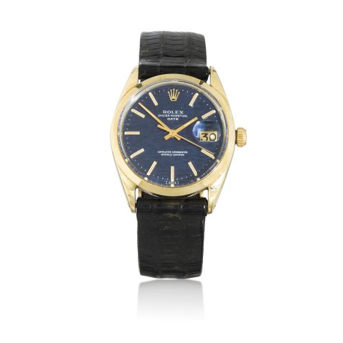Rolex. A gold plated automatic calendar watch