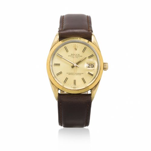 Rolex. A stainless steel and gold-plated automatic center seconds watch with date