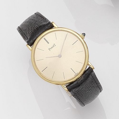 Piaget. An 18k gold manual wind wristwatch