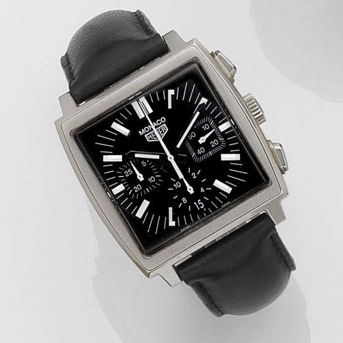 TAG Heuer. A stainless steel automatic calendar chronograph wristwatch