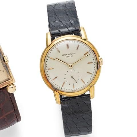 Patek Philippe. An 18K rose gold manual wind watch