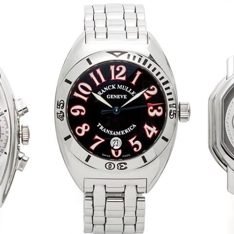 Franck Muller. A stainless steel automatic calendar bracelet watch with box and papers