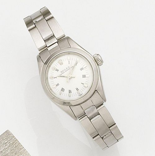 Rolex. A stainless steel automatic bracelet watch