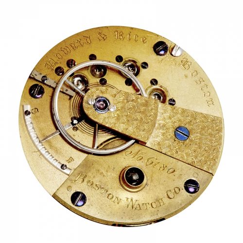 Boston Watch Co. A rare gold hunter cased watch