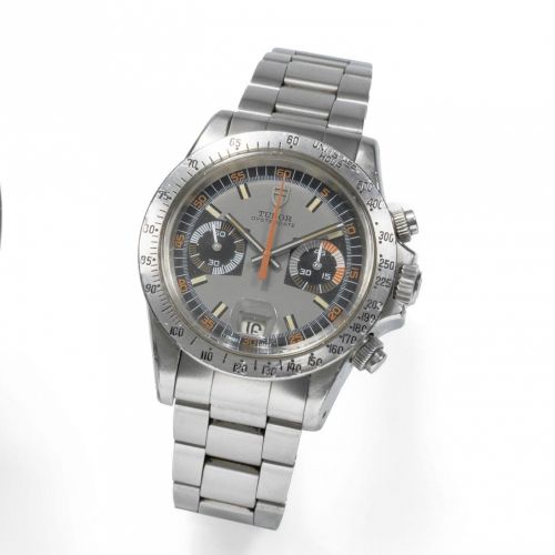 Tudor. A stainless steel manual wind chronograph calendar bracelet watch