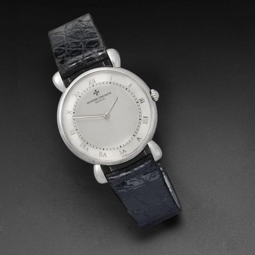 Vacheron Constantin. A platinum manual wind wristwatch