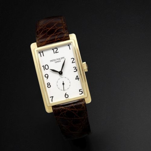 Patek Philippe. An 18K gold manual wind wristwatch
