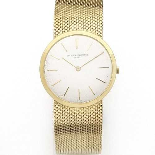Vacheron Constantin. An 18K gold manual wind bracelet watch