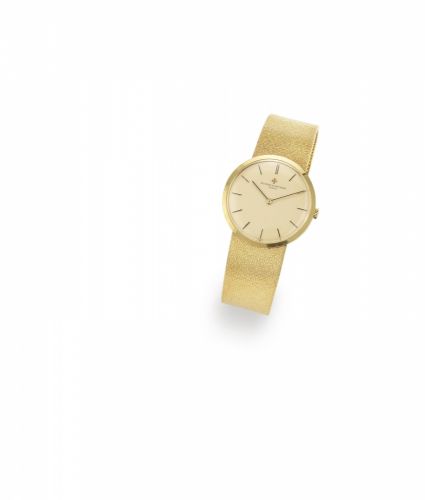 Vacheron Constantin. An 18K gold manual wind bracelet watch