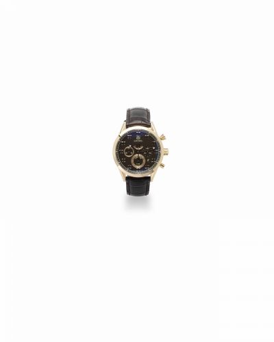 Tag Heuer. A limited edition 18K rose gold automatic 1/100 second chronograph wristwatch with power reserve indication with box and papers
