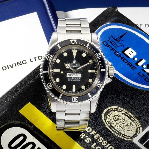 Rolex. A rare stainless steel automatic divers bracelet watch made for Comex