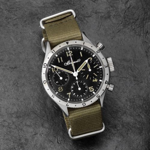Breguet. A stainless steel manual wind flyback chronograph wristwatch