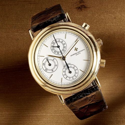 Vacheron Constantin. An 18K gold automatic chronograph wristwatch
