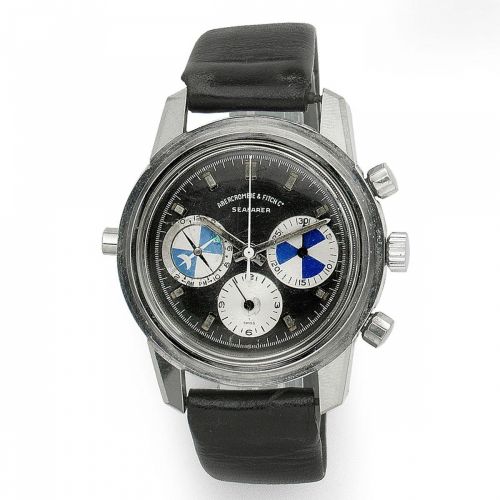 Heuer for Abercrombie Fitch. A stainless steel manual wind chronograph wristwatch