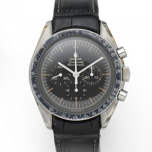 Omega. A stainless steel manual wind chronograph wristwatch