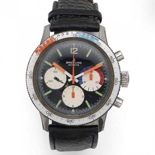 Breitling. A stainless steel manual wind yacht timing chronograph wristwatch