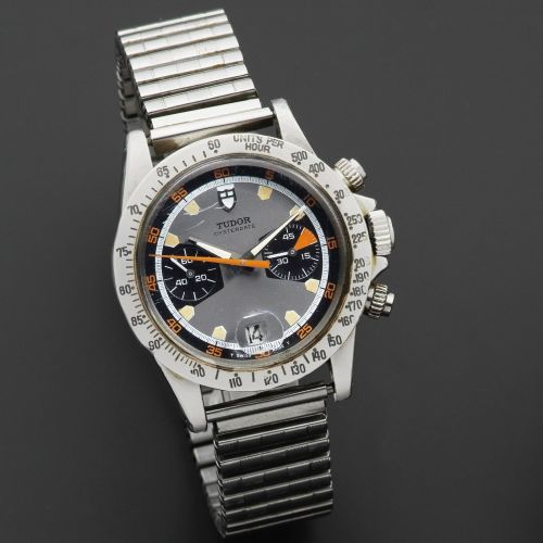 Tudor. A stainless steel manual wind calendar chronograph bracelet watch