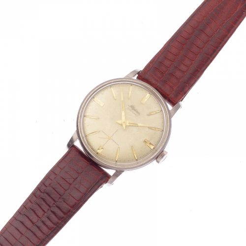 Alpina. A stainless steel manual wind wristwatch