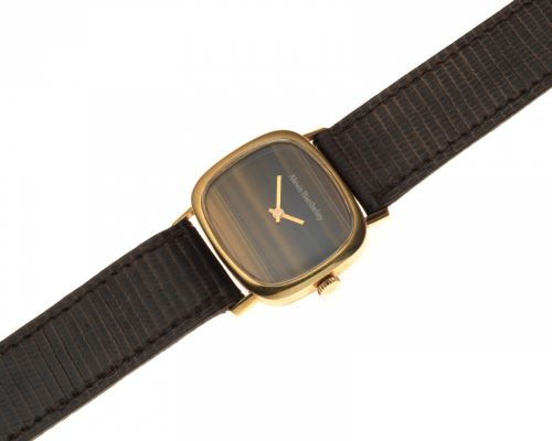 Alexis Barthelay. An 18K gold manual wind wristwatch