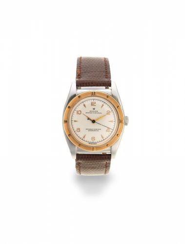 Rolex. A stainless steel and gold automatic wristwatch