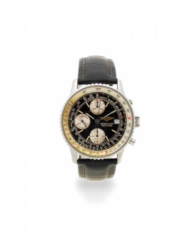Breitling. A stainless steel automatic calendar chronograph wristwatch