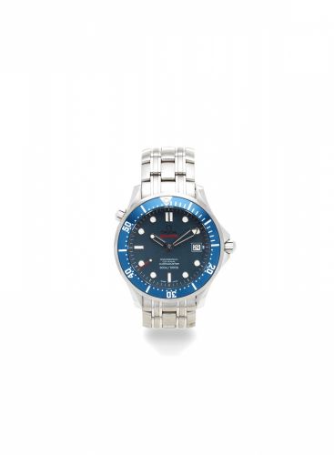 Omega. A stainless steel automatic calendar bracelet watch with co-axial escapement