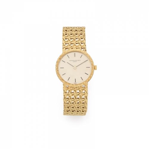Vacheron Constantin. A lady's 18K gold manual wind bracelet watch