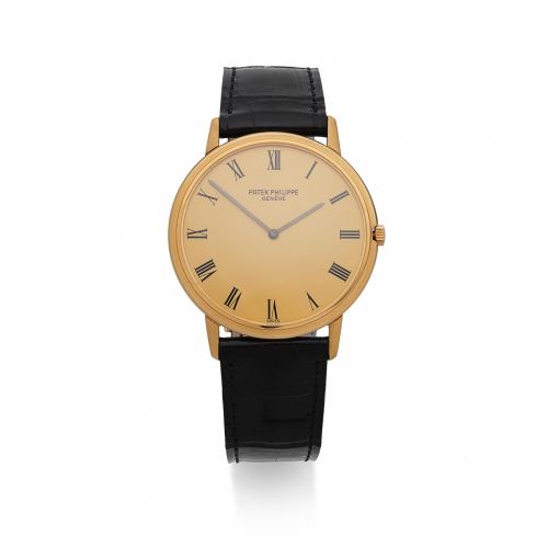 Patek Philippe. An 18K gold manual wind wristwatch