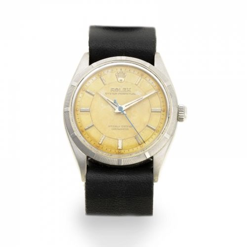 Rolex. A stainless steel automatic wristwatch