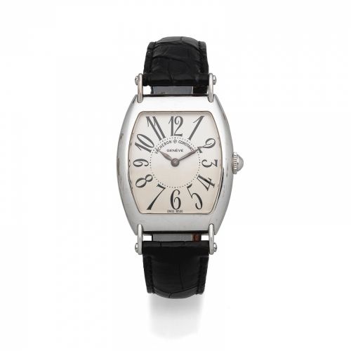 Vacheron Constantin. A limited edition 18K white gold manual wind wristwatch with flexible lugs