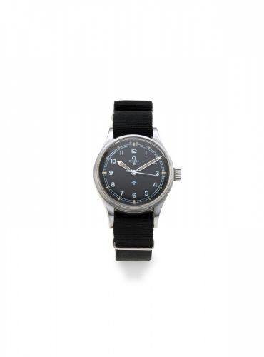 Omega. A stainless steel manual wind military issue wristwatch