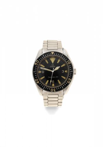 Omega. A stainless steel military style automatic bracelet watch
