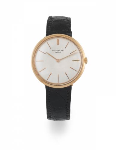Patek Philippe. An 18K gold manual wind wristwatch