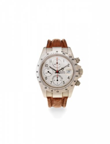 Tudor. A stainless steel automatic calendar chronograph wristwatch