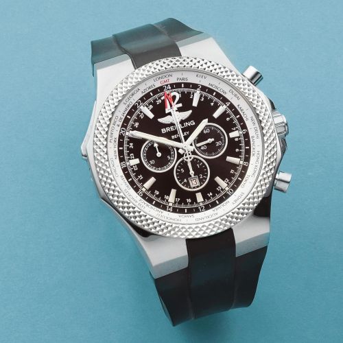 Breitling for Bentley. A stainless steel automatic calendar chronograph wristwatch with world time indication