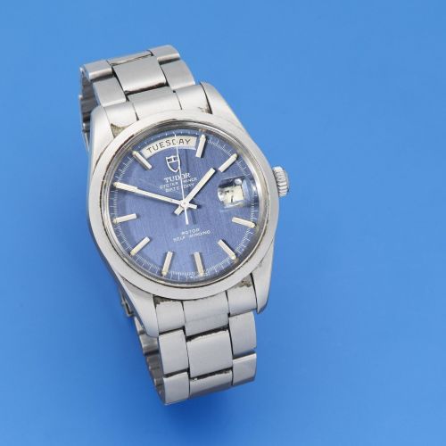 Tudor. A stainless steel automatic calendar bracelet watch