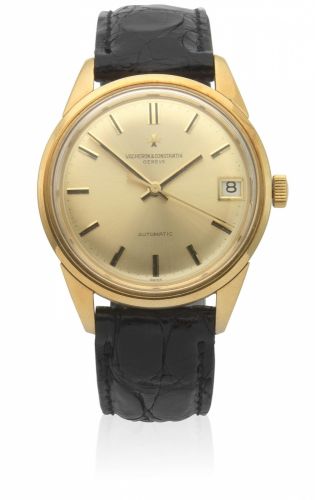 Vacheron Constantin. An 18K gold automatic calendar wristwatch