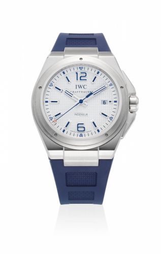 IWC. A limited edition stainless steel automatic calendar wristwatch