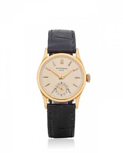 Patek Philippe. An 18K gold Calatrava wristwatch